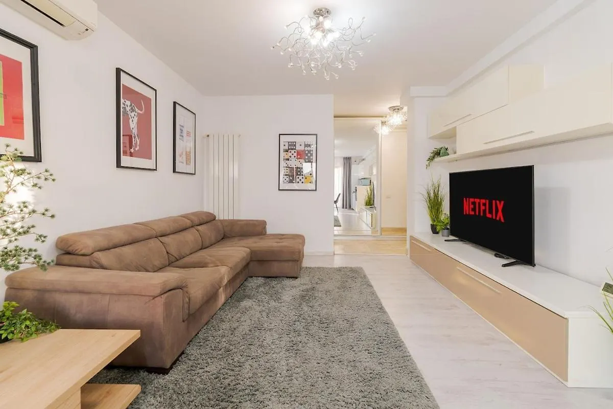 Lejlighed Downtown Floreasca Penthouse With Jacuzzi&Sauna Bukarest