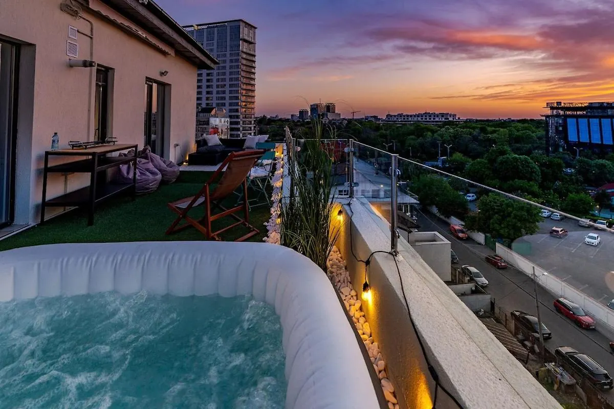 Downtown Floreasca Penthouse With Jacuzzi&Sauna Bucareste Roménia