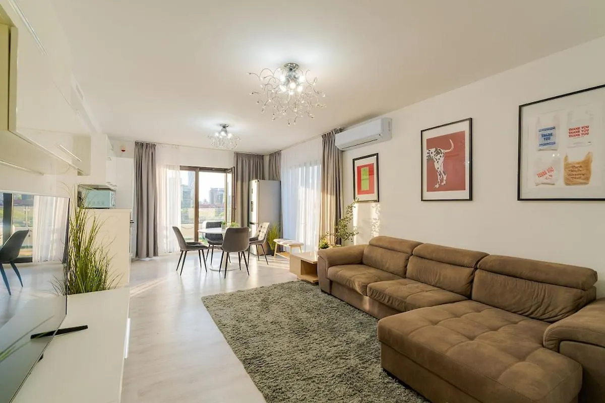 Downtown Floreasca Penthouse With Jacuzzi&Sauna Bucareste