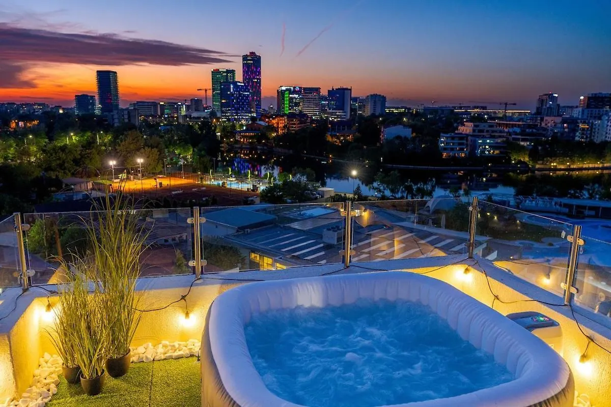 Downtown Floreasca Penthouse With Jacuzzi&Sauna Bucareste